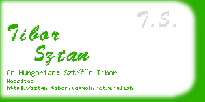 tibor sztan business card